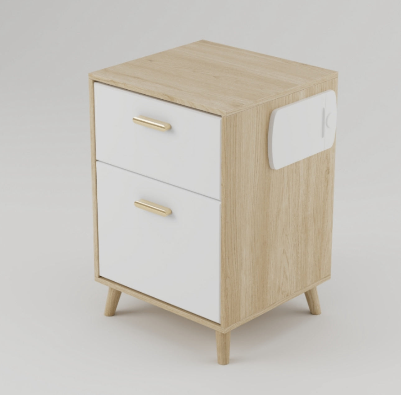Signature Series 2 Drawer Bedside (OAK) - CPAP