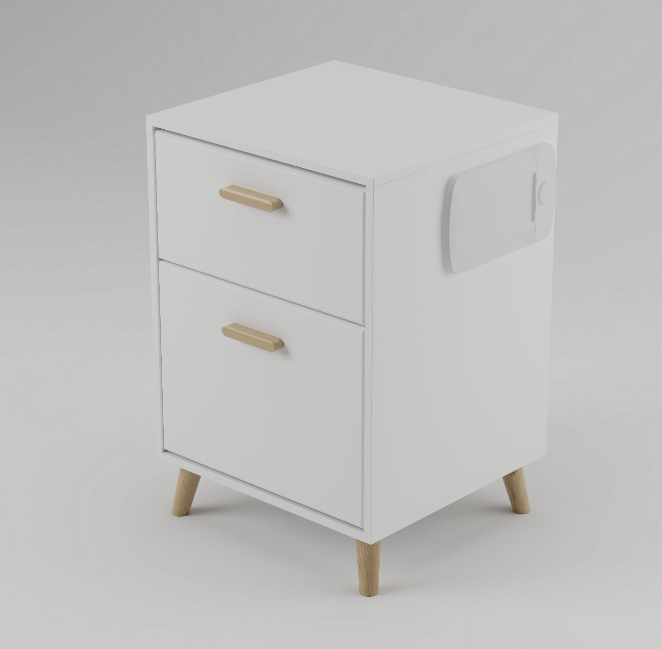 Signature Series 2 Drawer Bedside (WHITE) - CPAP