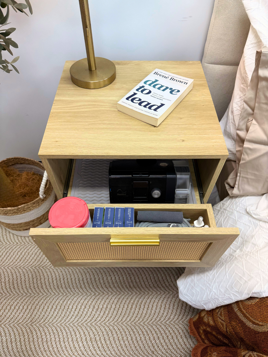 Signature Series 2 Drawer Bedside - CPAP (OAK)