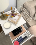 CPAP BEDSIDE TABLE - WHITE
