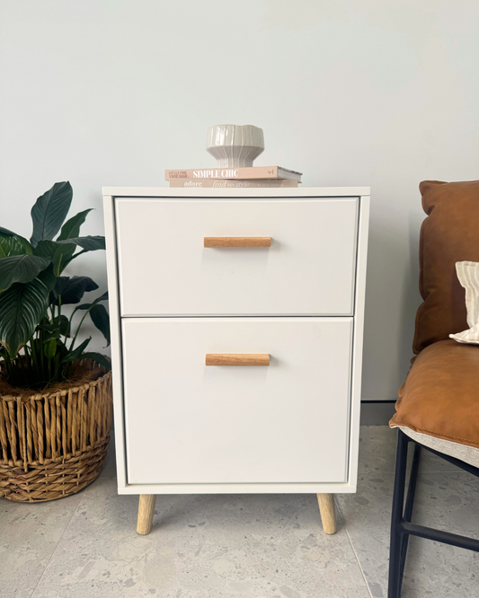 STANDARD Bedside Table – Signature Series (WHITE)