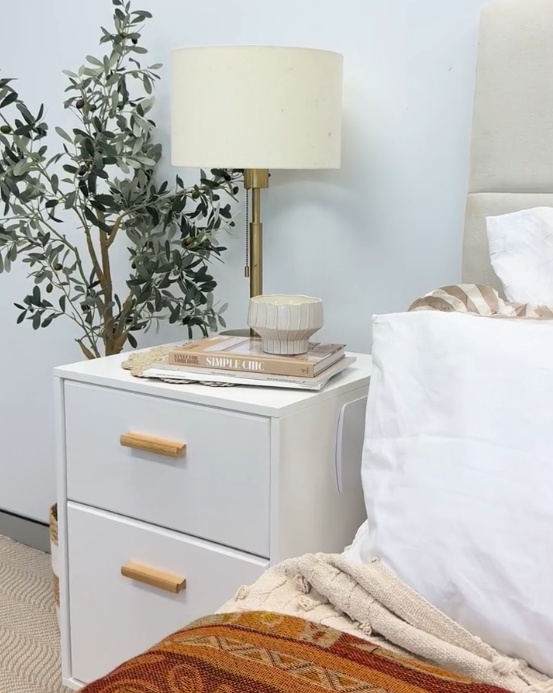 CPAP BEDSIDE TABLE - WHITE